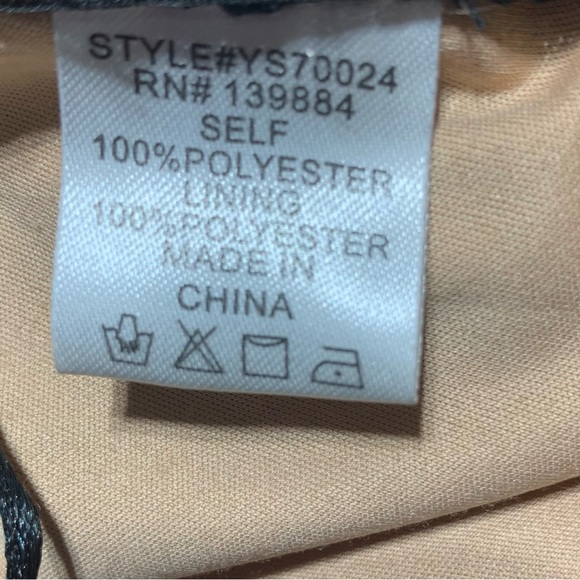 Apeach Black Tan Crochet Pencil Skirt Size Small - Picture 7 of 12